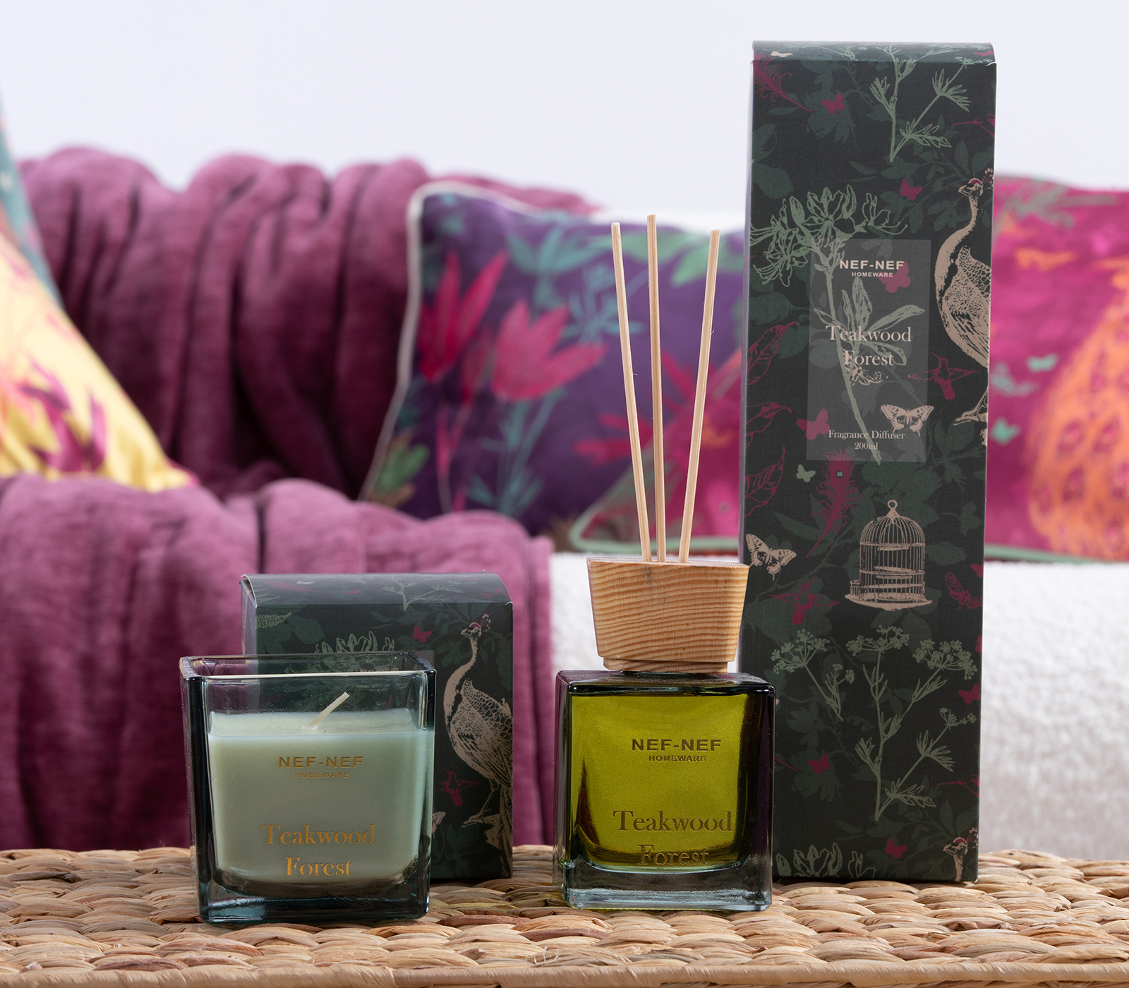 Αρωματικό Κερί Nef-Nef Homeware Teakwood Forest 200gr