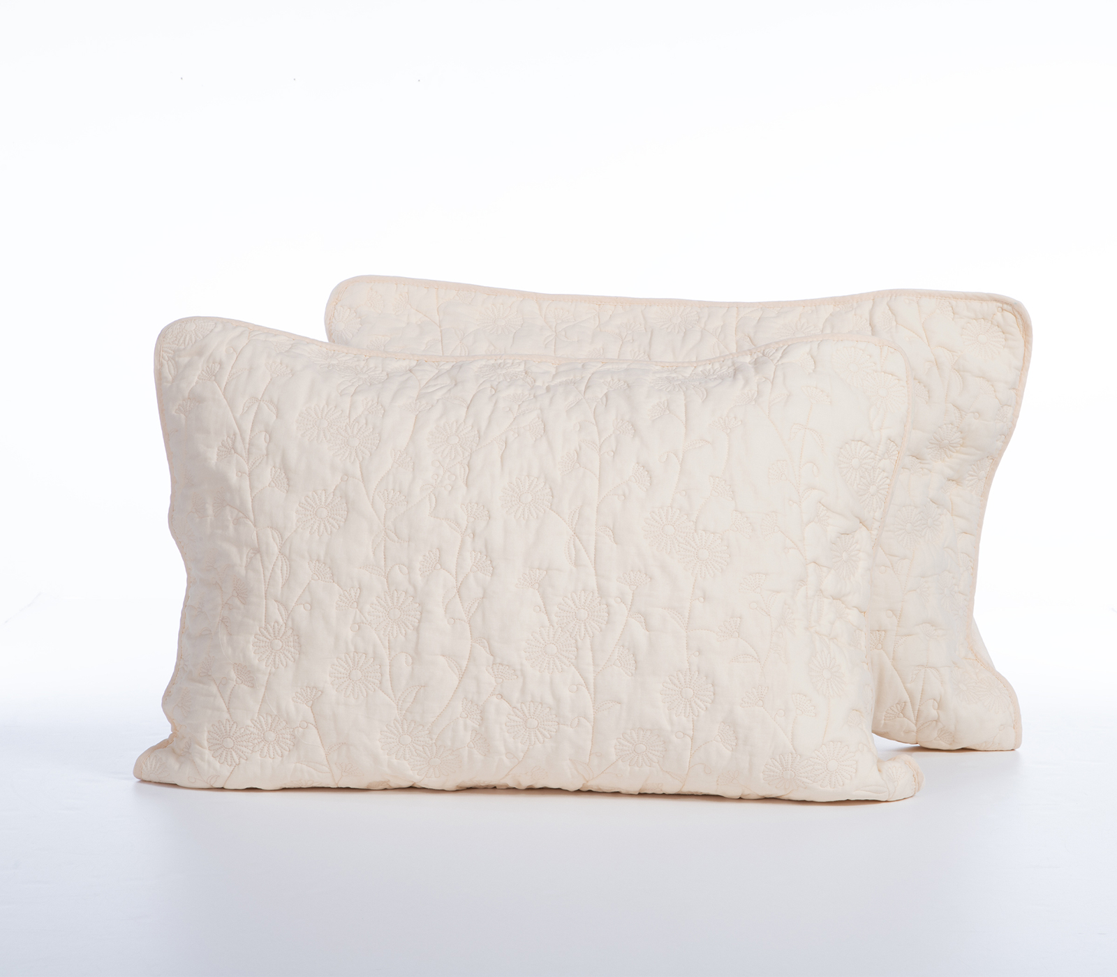 Ζεύγος Μαξιλαροθήκες Nef-Nef Homeware Zinovia 52x72 Vanilla