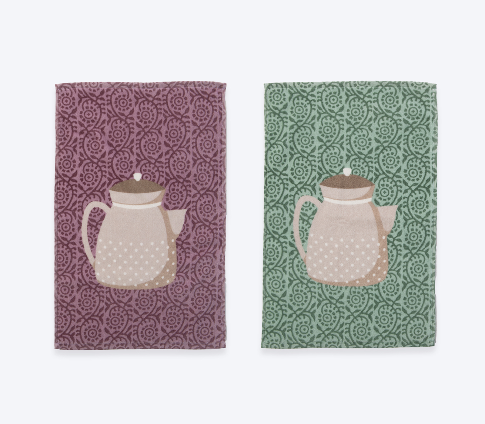 Ποτηρόπανο Βελουτέ Nef-Nef Homeware My Teapot 40x60 Mauve