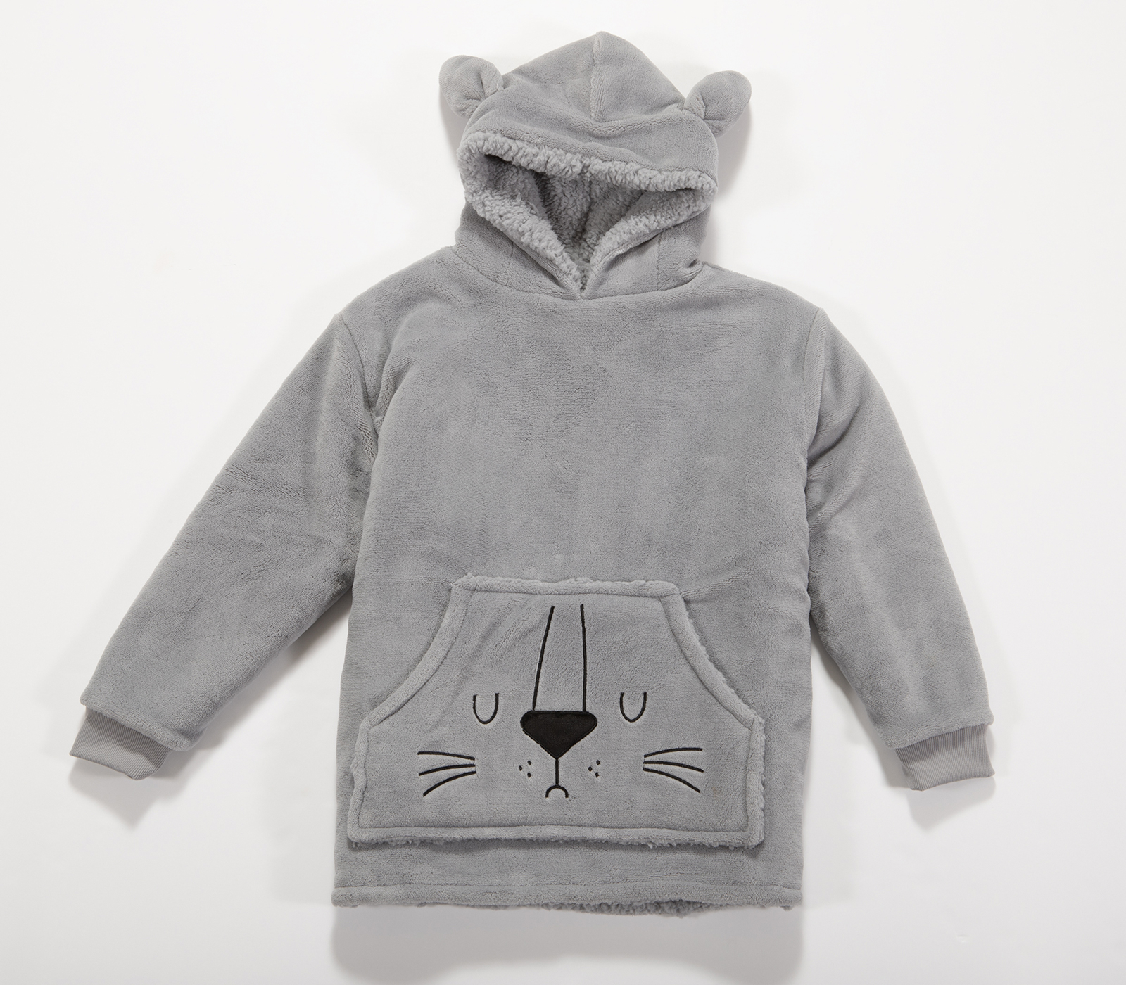 Παιδικό Πόντσο Nef-Nef Homeware Sleeping Lion Grey 04-06