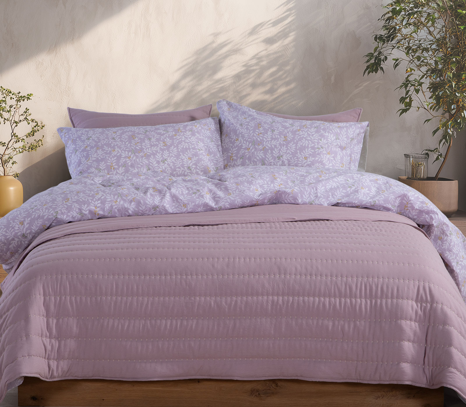 Κουβερλί King Size Nef-Nef Homeware Colorfull 270x270 Lilac